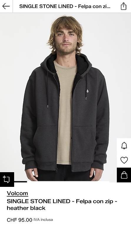 Maglioni & Felpe: Volcom felpa Single Stone Lined – Usato da Massagno venduto da luca_23 4