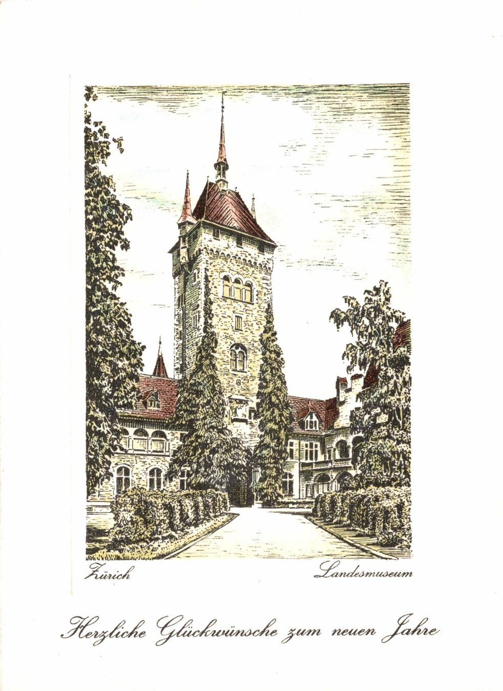 Cartoline postali: 5 Neujahrskärtchen Zürich – Usato da Bronschhofen venduto da Astore 8