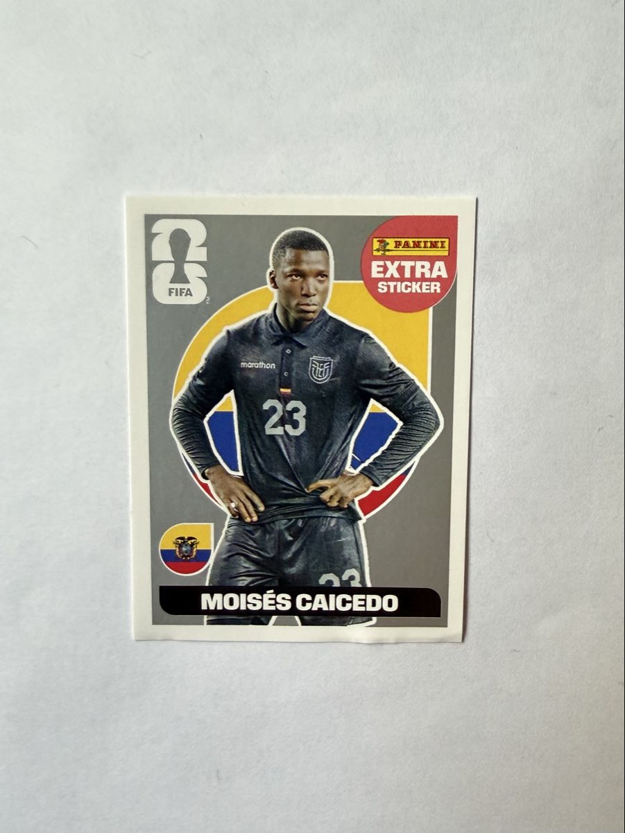 Panini Carte collezionabili: Extra Sticker Panini - MOISÉS CAICEDO (SILVER) – Nuovo e nell'imballaggio originale da Bassecourt venduto da Eagle1903