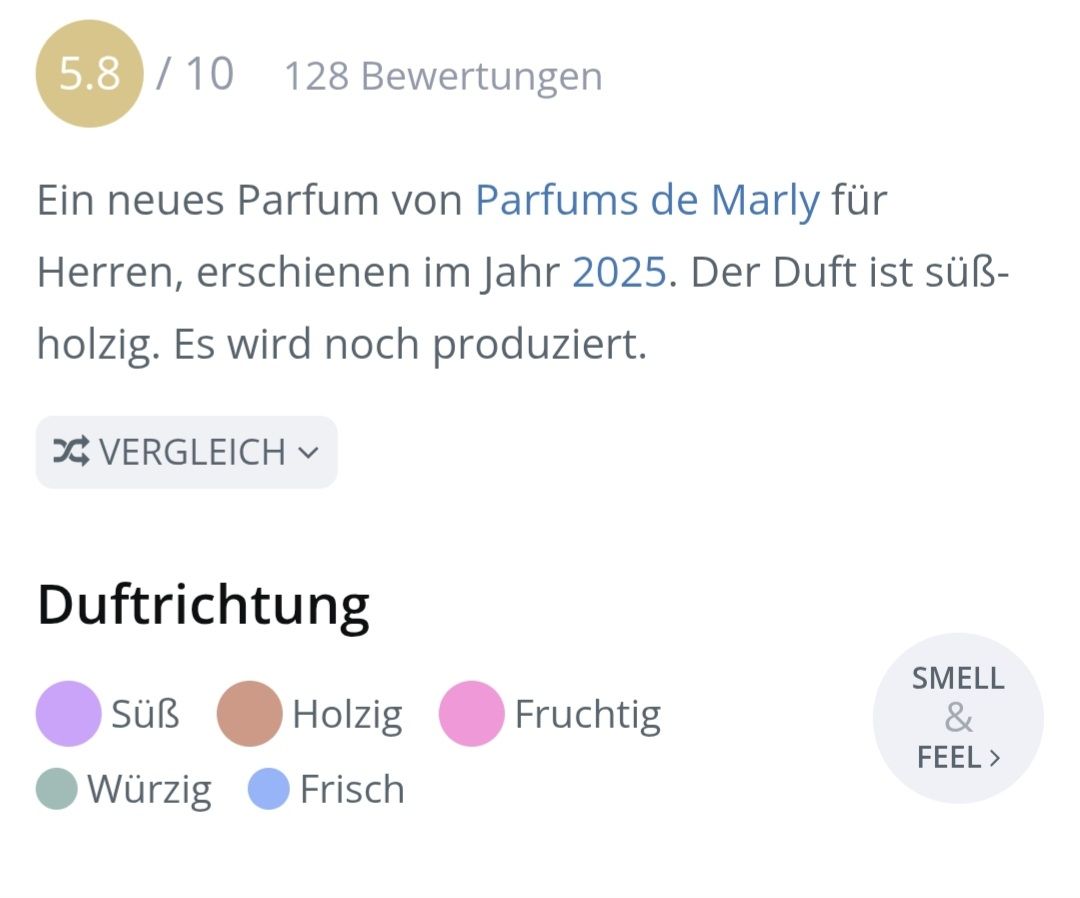 Profumi & Eau de Toilette: 5 ml CARIOS PARFUMS DE MARLY EXTRAIT ABFÜLLUNG – Nuovo (secondo la descrizione) da St. Gallen venduto da CaliSunshine 3