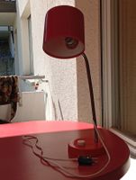 Vintage rote Schreibtischlampe, 70er Jahre Designlampe!
