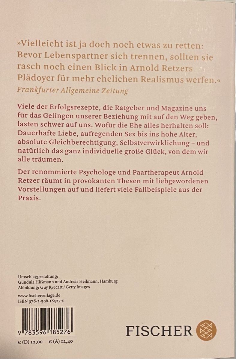 Libri: LOB DER VERNUNFTEHE - ARNOLD RETZER - TASCHENBUCH – Usato da Buchs AG venduto da fischli610 1