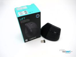 LOGITECH Lift, vertikale ergonomische Maus kabellos