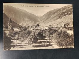 Alte PK / Martigny et le Col de la Forclaz Ausgabe ca. 1920