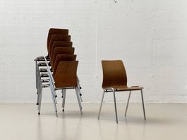 Stapelstühle von Lignarit aus Pagholz, 1960er Jahre