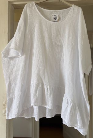 TUNIQUE OVERSIZE EN LIN!! M SOLDES DE FIN DE SAISON