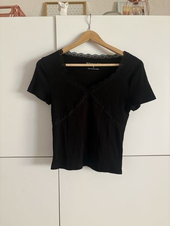 T-shirt noir dentelle PRIMARK taille S état neuf