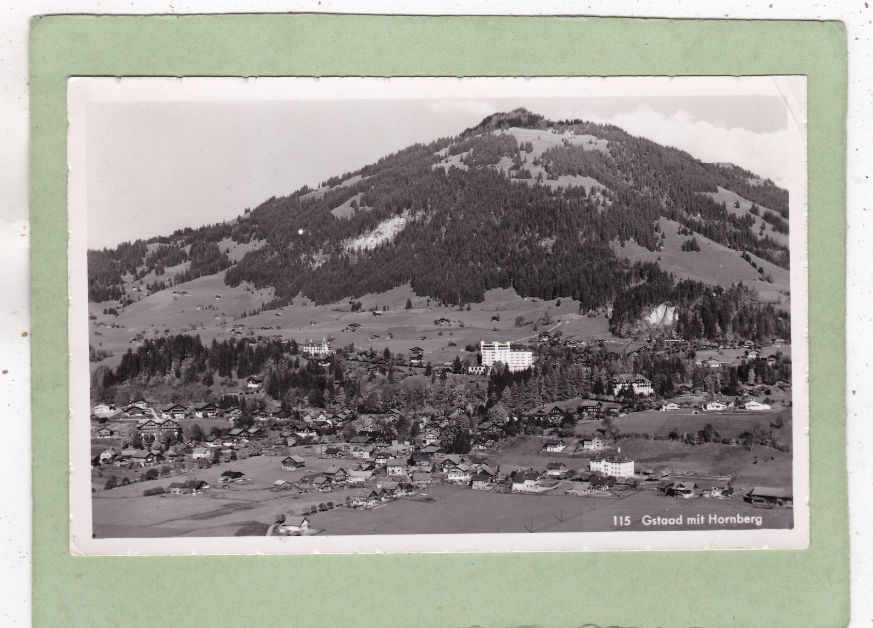 Cartoline postali: Gstaad mit Hornberg 1954 – Usato da Herisau venduto da Lisegrat2008