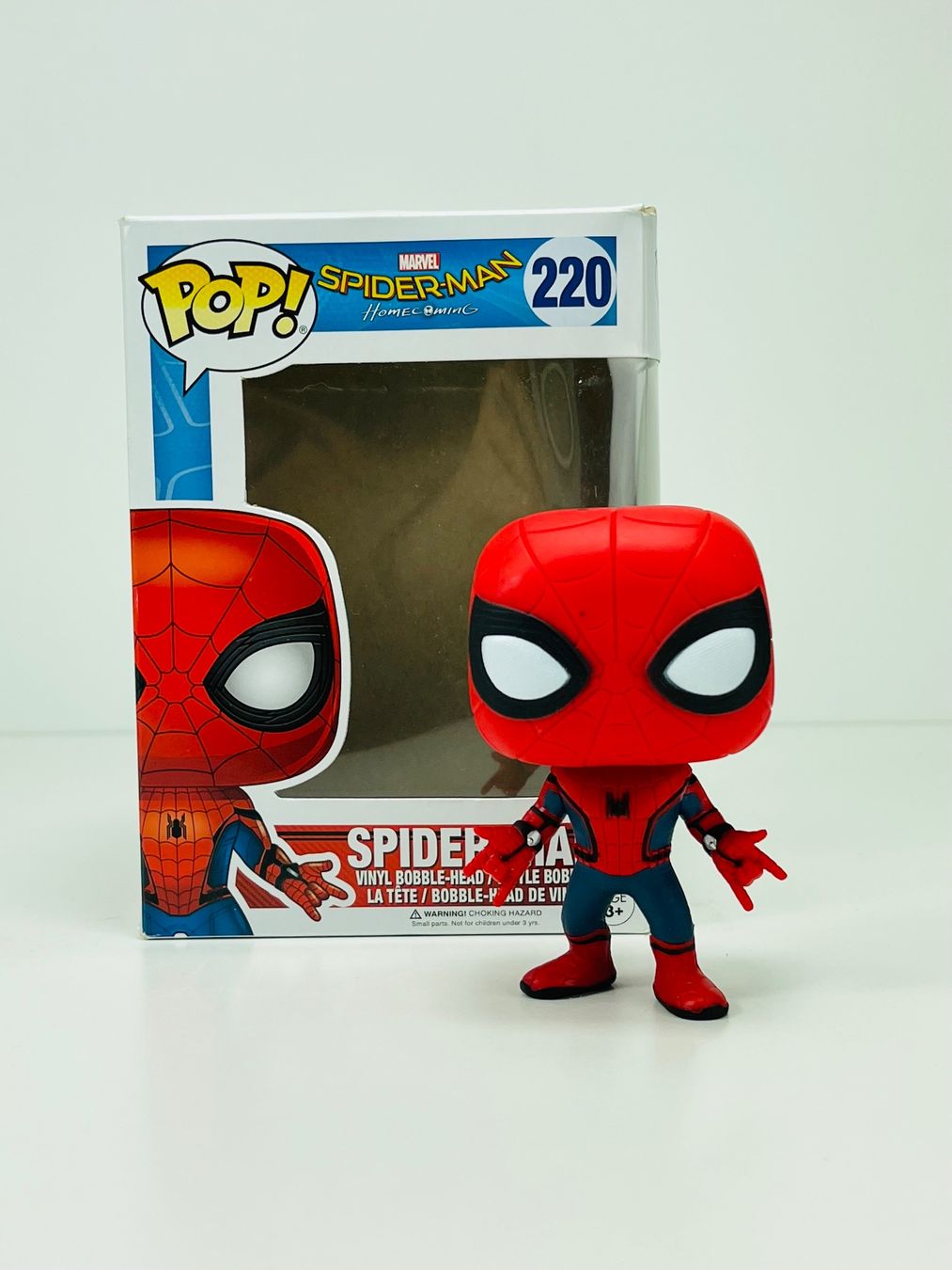 Funko Statuette: FUNKO Pop Spider-Man Homecoming #220 mit Originalbox – Usato da Zürich venduto da Arche_Brockenhaus