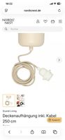 Scandi Living Câble textile pour suspension Beige 250cm NEUF