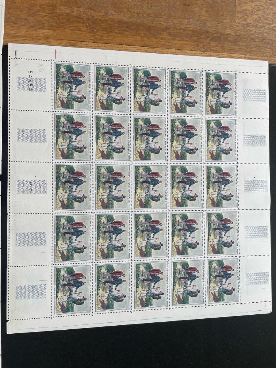 Alle Briefmarken: Blocksatz Frankreich Gemälde Postfrisch  – Gebraucht aus Roggwil TG von Lph_m9nm 3