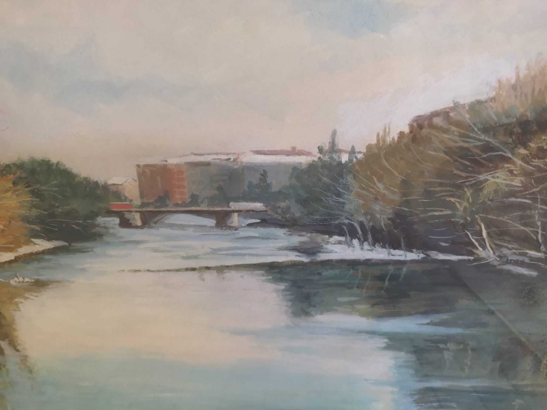 Dipinti: GRANDE AQUARELLE SIGNÉE – Usato da Genève venduto da Qanil77 3