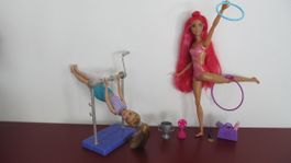 Sportliche Barbie Puppen mit Zubehör