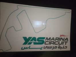 Autoaufkleber Yas Marina Circuit, Original , für Rückscheibe