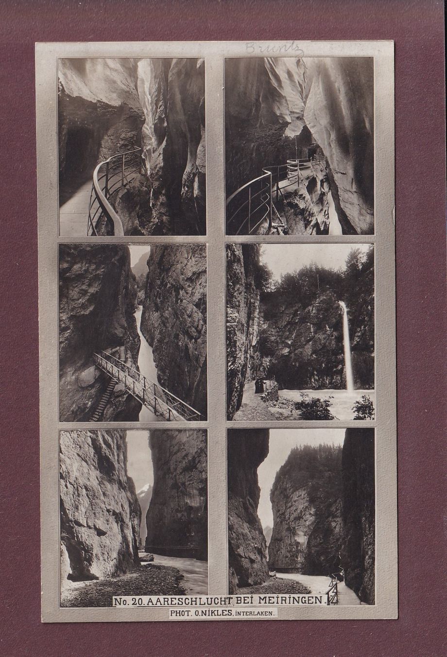 Ansichtskarten: AARESCHLUCHT - 6 Bilder – Gebraucht aus Pully von nicecards