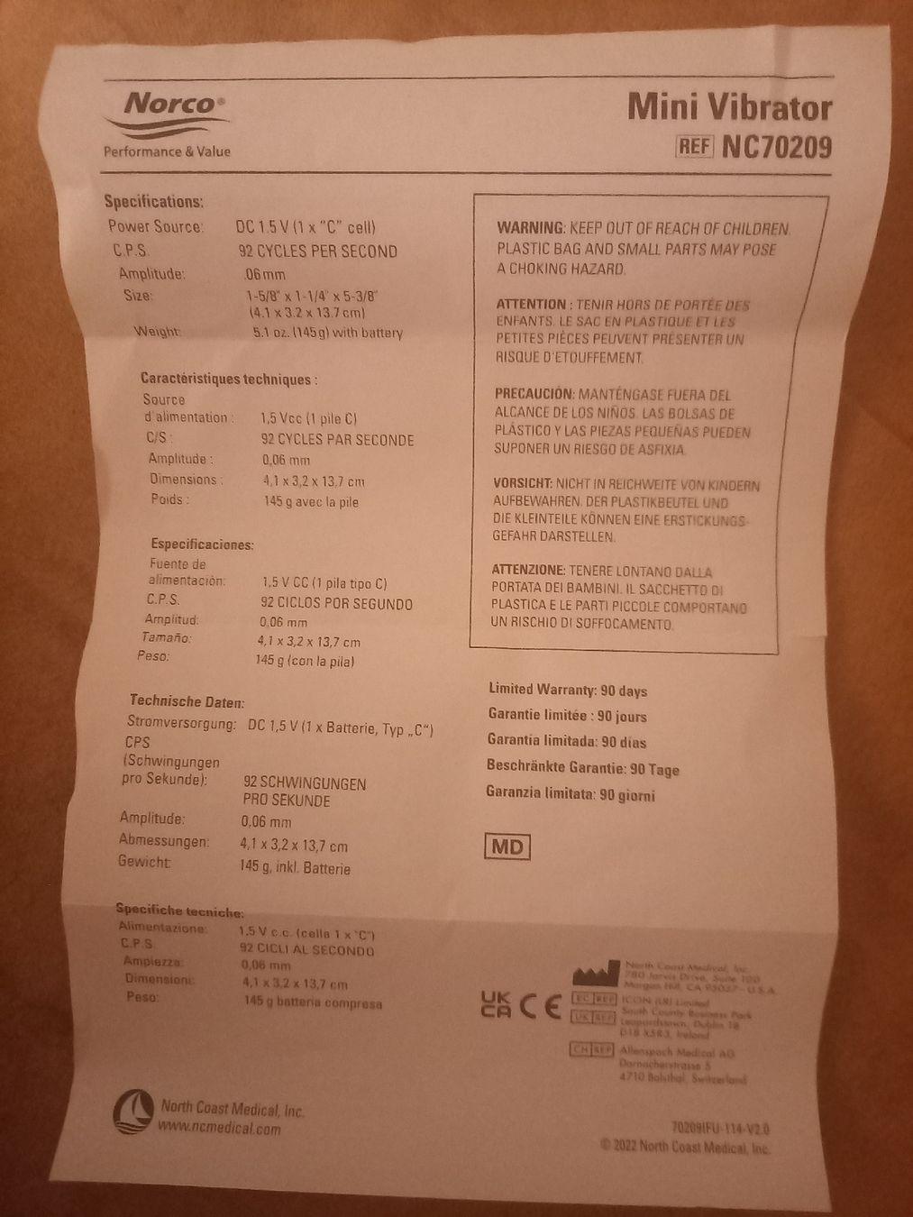 Dispositivi per massaggi: Mini Vibrator – Nuovo (secondo la descrizione) da NIEDERBUCHSITEN venduto da jut_lpv5 9