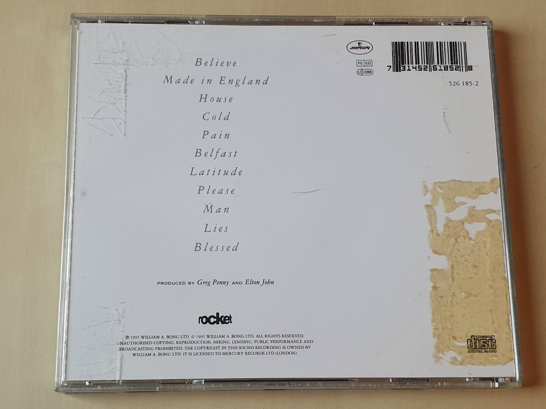 CD: Elton John Made in England – Usato da Stansstad venduto da collectorsshop 1