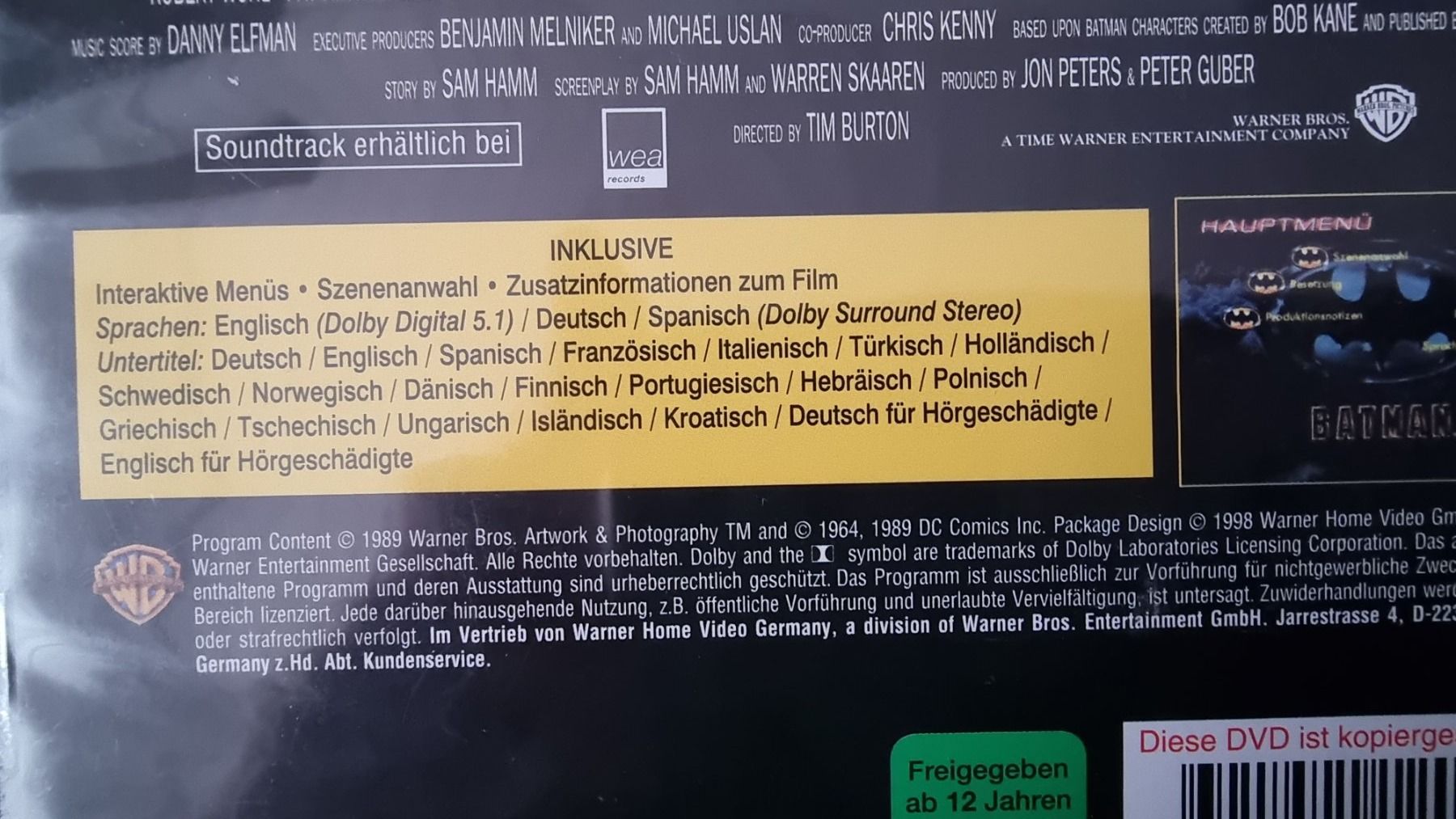 Alle DVDs: DVD Batman 1-3 - Schwarzenegger - Michael Keaton – Gebraucht aus Oetwil am See von fineli2 1
