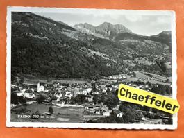 Alte Postkarte Feldpost. Faido, Tessin, mit schöner Aussicht