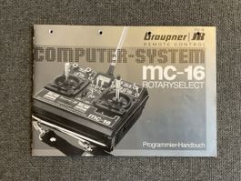 Graupner MC-16 Programmier-Handbuch RC Anlage Anleitung