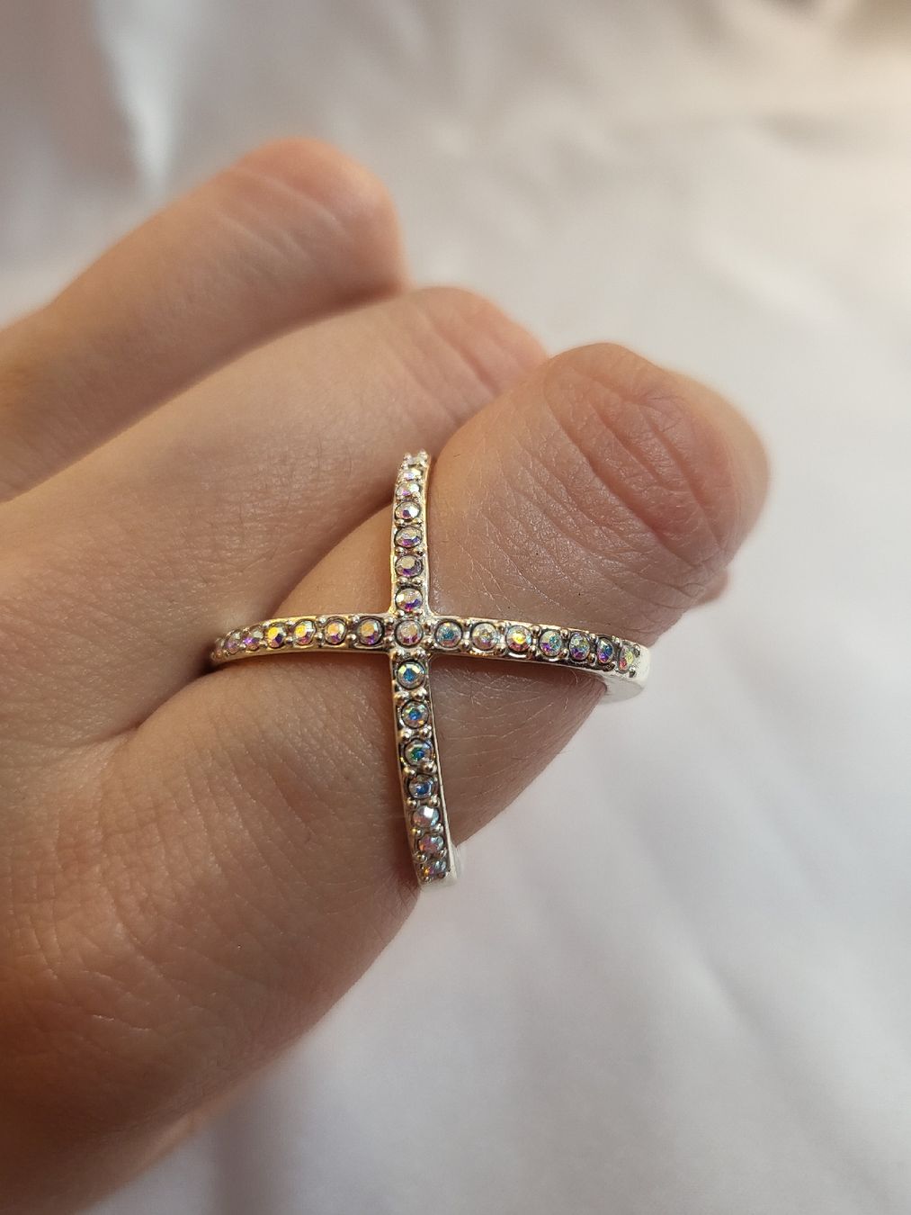 Bagues: Ring mit Swarovski Elementen – D'occasion à Hellbühl par d.d.d.125 3