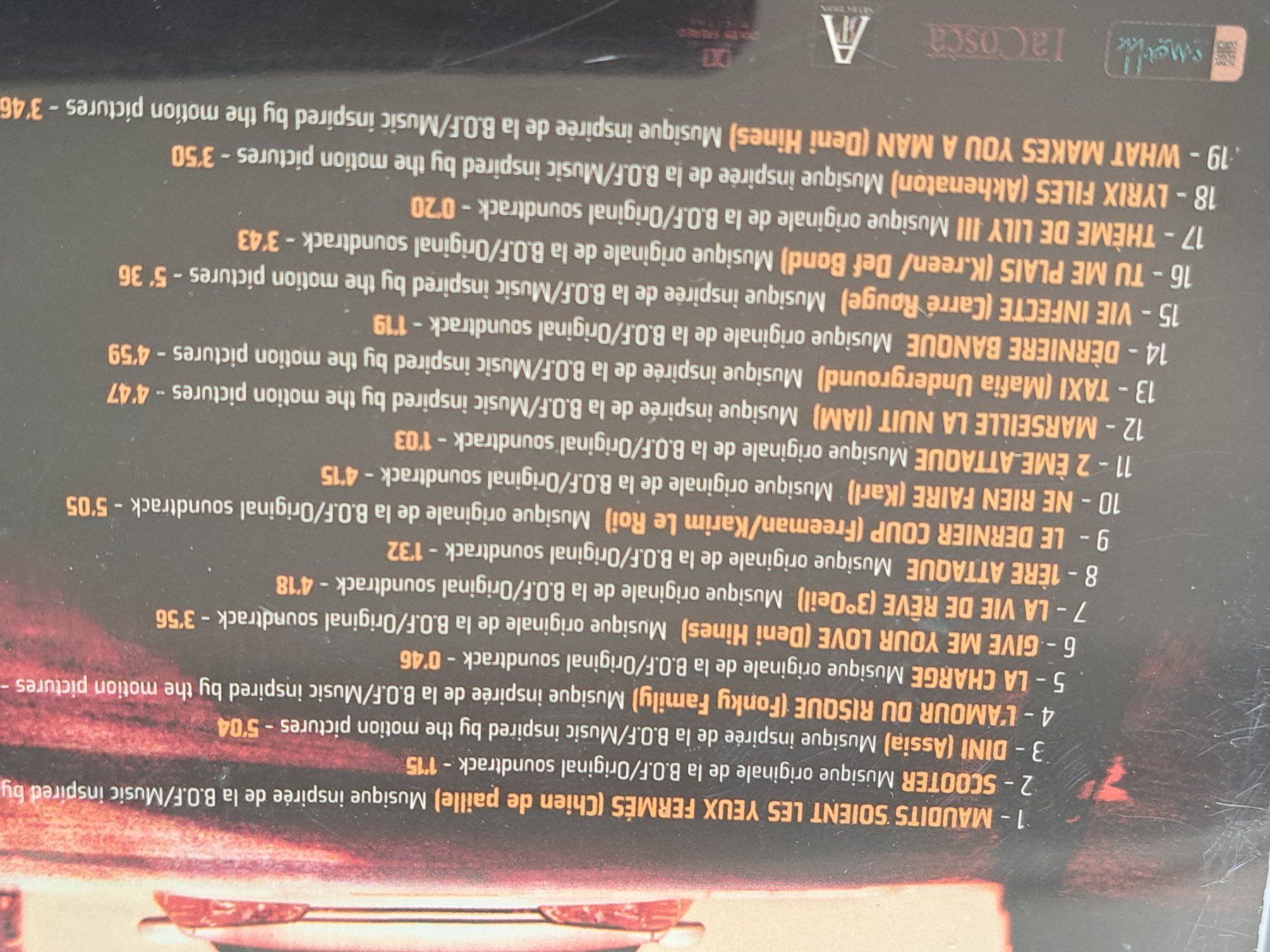 CDs: CD BOF Taxi – D'occasion à Pully par bro_n52j 2