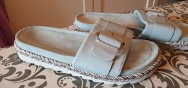 neue Sandale Pantolette hellmint Gr.40