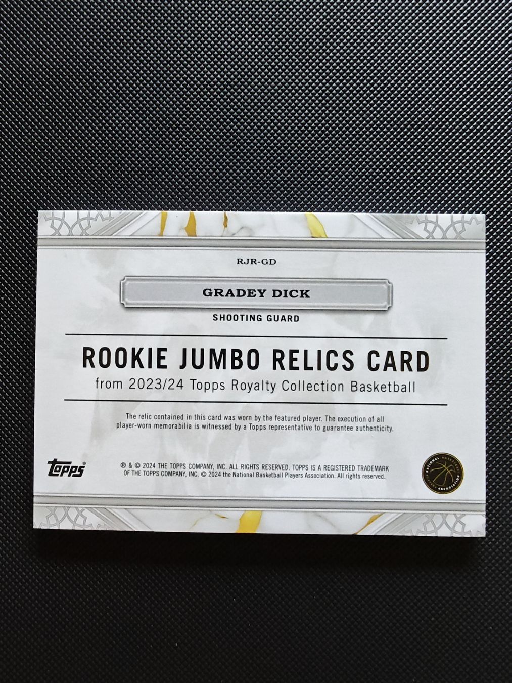 Topps Carte collezionabili: Carte de collection rookie Gradey Dick / patch topps – Nuovo (secondo la descrizione) da Lausanne venduto da Raffa_PokeShop 1