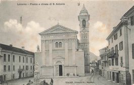 Locarno (TI) Piazza e Chiesa di Sant Antonio