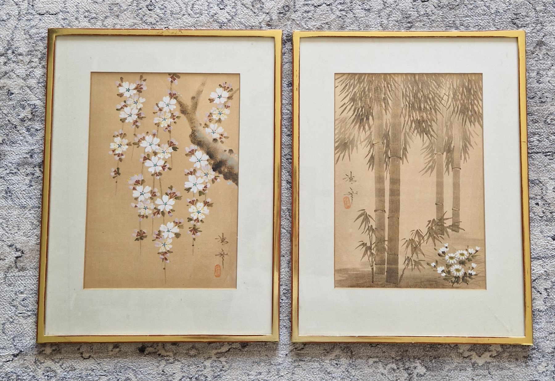 Foto & Immagini: 2 gerahmte Bilder mit asiatischen Motiven – Usato da Ebikon venduto da Donar50