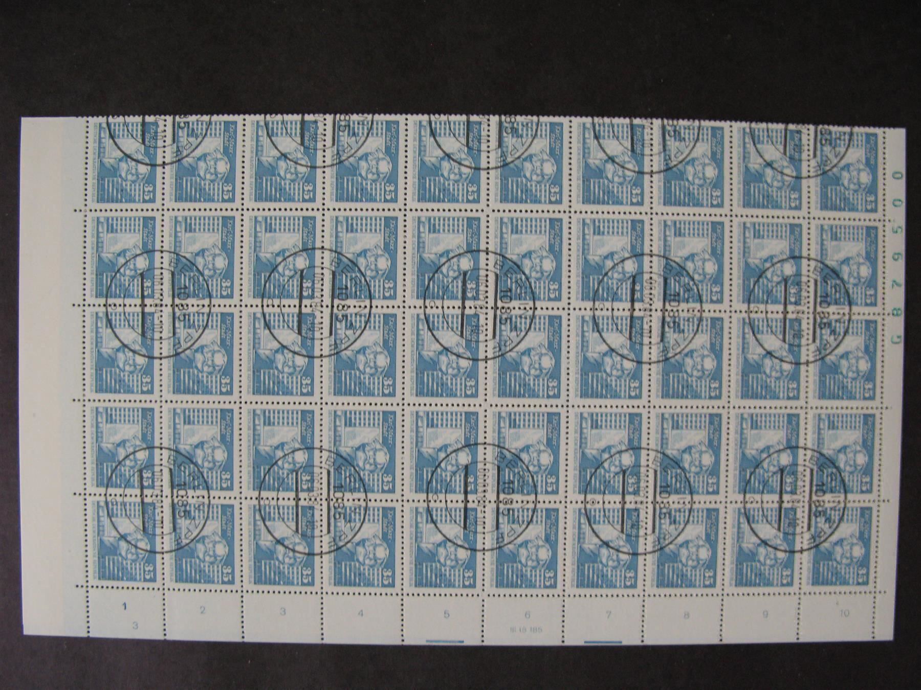 Alle Briefmarken: DDR 1973-1981 Aufbau der DDR Kleinformat – Gebraucht aus Wil SG von fva01 9