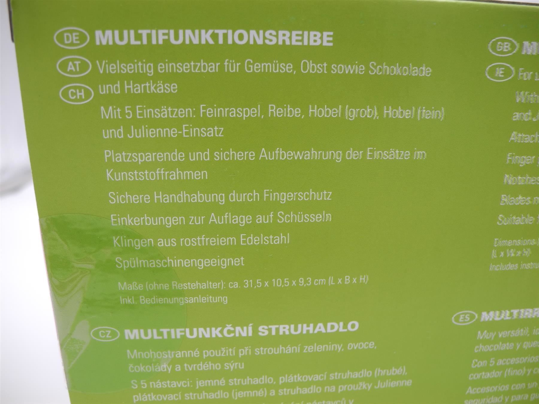 Elettrodomestici da cucina: Multifunktionsreibe / Raffel – Nuovo e nell'imballaggio originale da Kottwil venduto da Crazyrolf 2