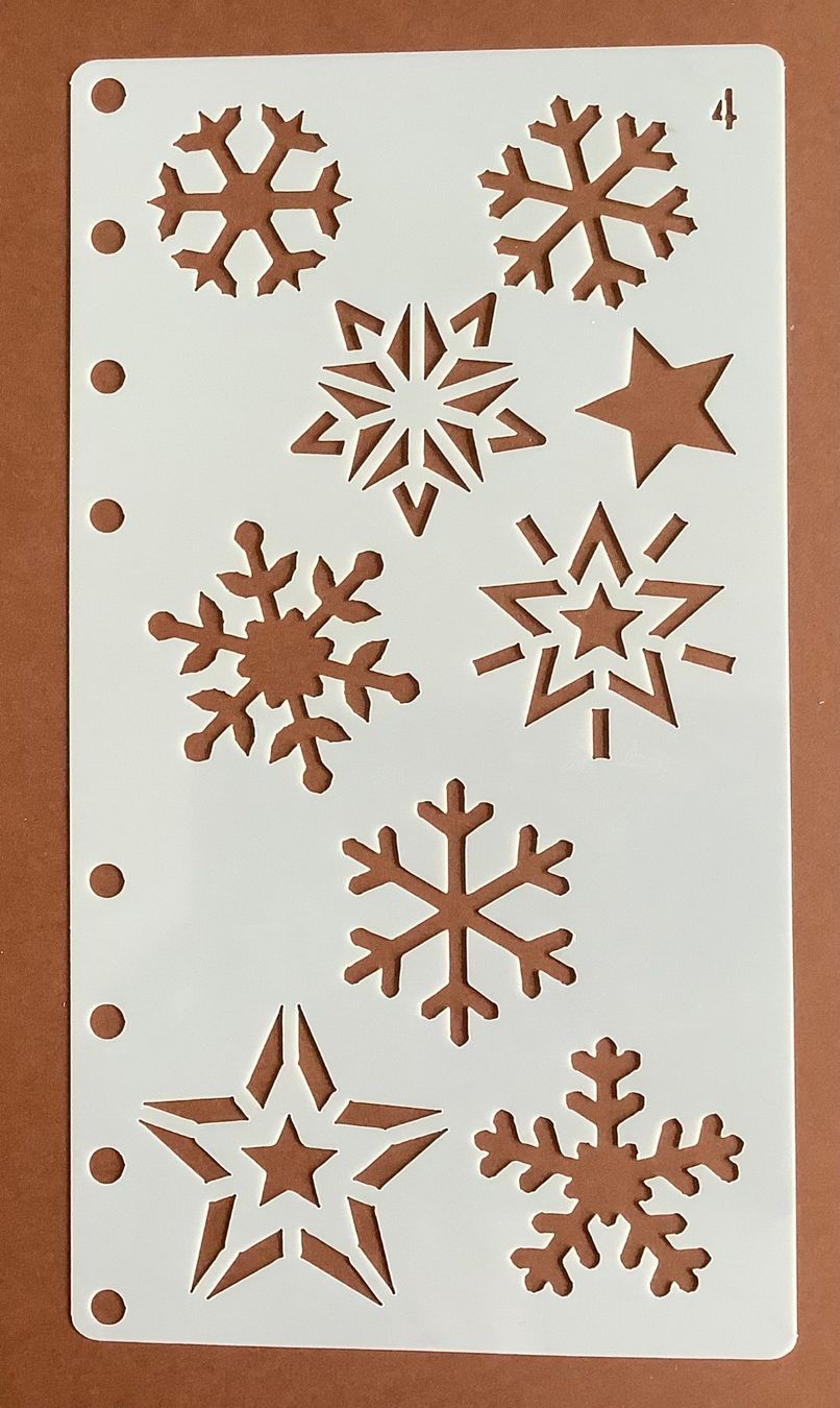 Sciablone: Schablone Schneeflocken neige Chablon pochoir – Nuovo (secondo la descrizione) da Meyrin venduto da laservette99