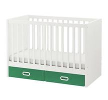 Lettino IKEA STUVA 70×140 cm con cassetto e materasso