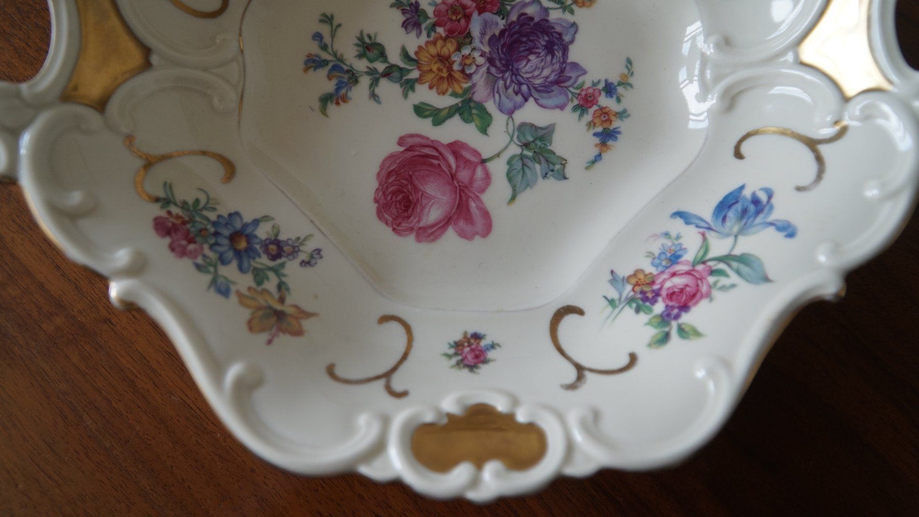 Ciotole: Schale mit Blumenmalerei  Bavaria – Usato da Bern venduto da Antikbatik 3
