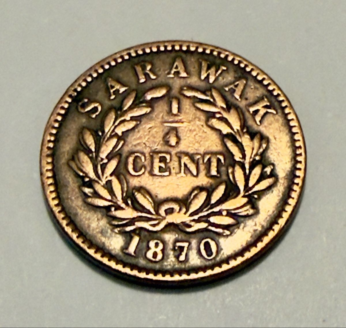 Alle Münzen: Sarawak 1/4 Cent 1870 decent grade – Gebraucht aus Zürich von Tasmiyah