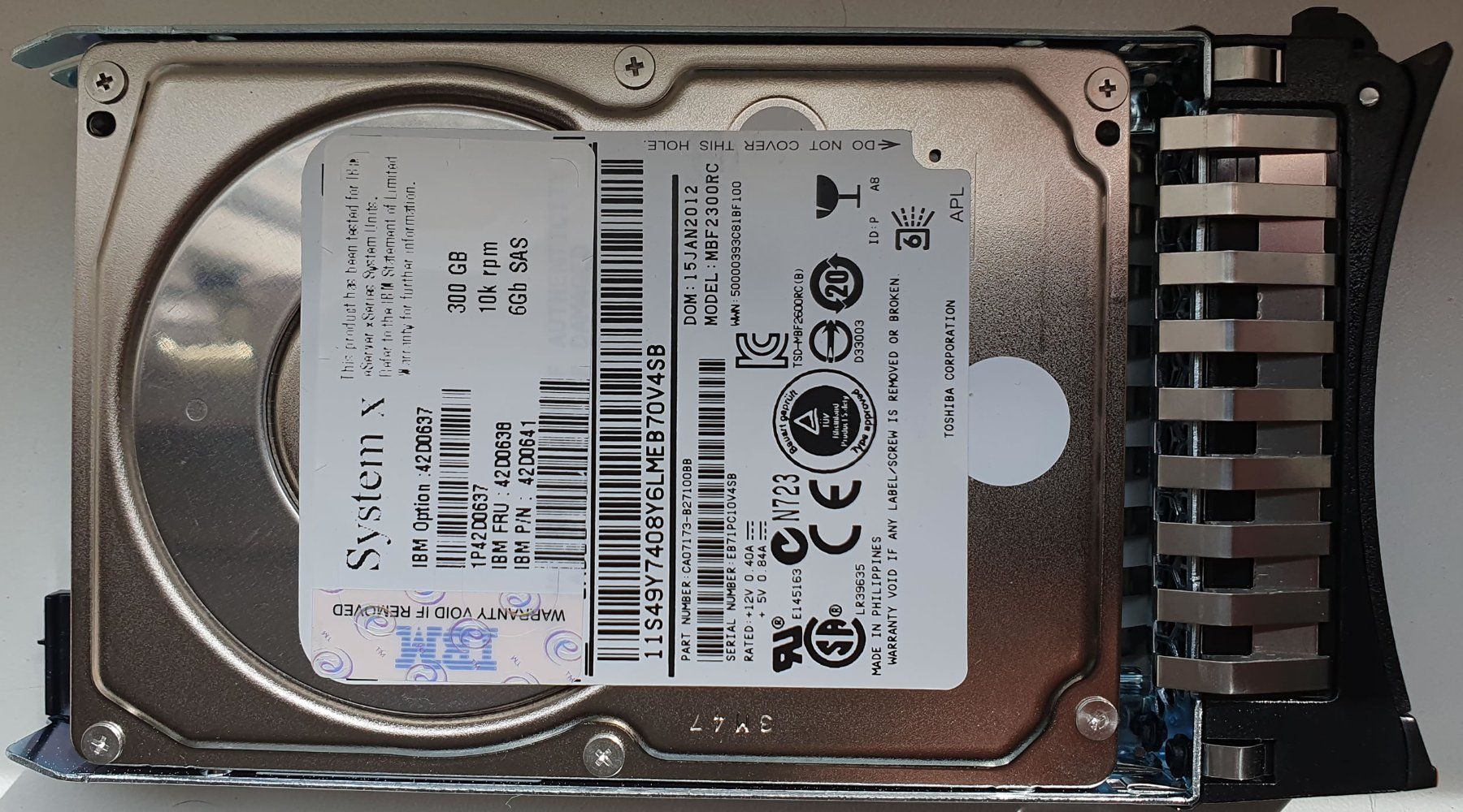 IBM Harddisks: SAS 300GB 10k IBM FRU42D0638 – Gebraucht aus Möriken AG von Flamingo73 1