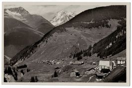Platta, Curaglia (Medels) mit Tödi, um 1940