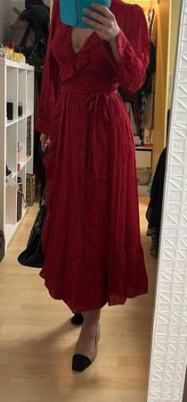 Rotes Kleid mit Wickel Optik (325 chf)Michael Kors S/36 Neu