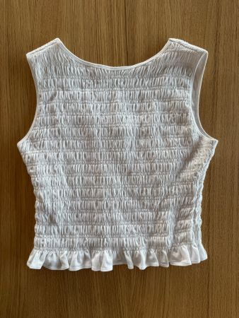 Abercrombie & Fitch BARE Reversible Crop Top White Size M