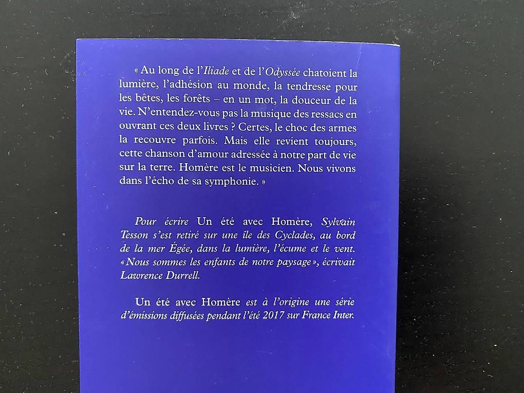 Bücher: Sylvain Tesson.  Un été avec Homère. – Gebraucht aus Zürich von Pascal_2bzx 1