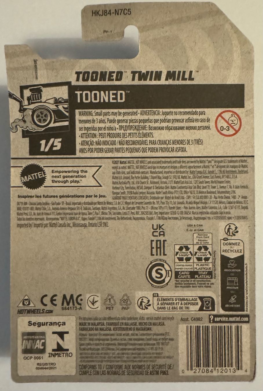 Hot Wheels Modellini d'auto: Hot Wheels TOONED TWIN MILL – Nuovo e nell'imballaggio originale da Spreitenbach venduto da Pariguayo 2
