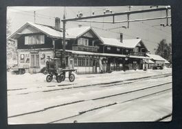 Bahnhof Rotkreuz, ca. 1950, Original Photo