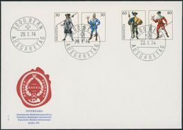 1974 - Internaba - Zusammenhängende - Blockausschnitte - FDC