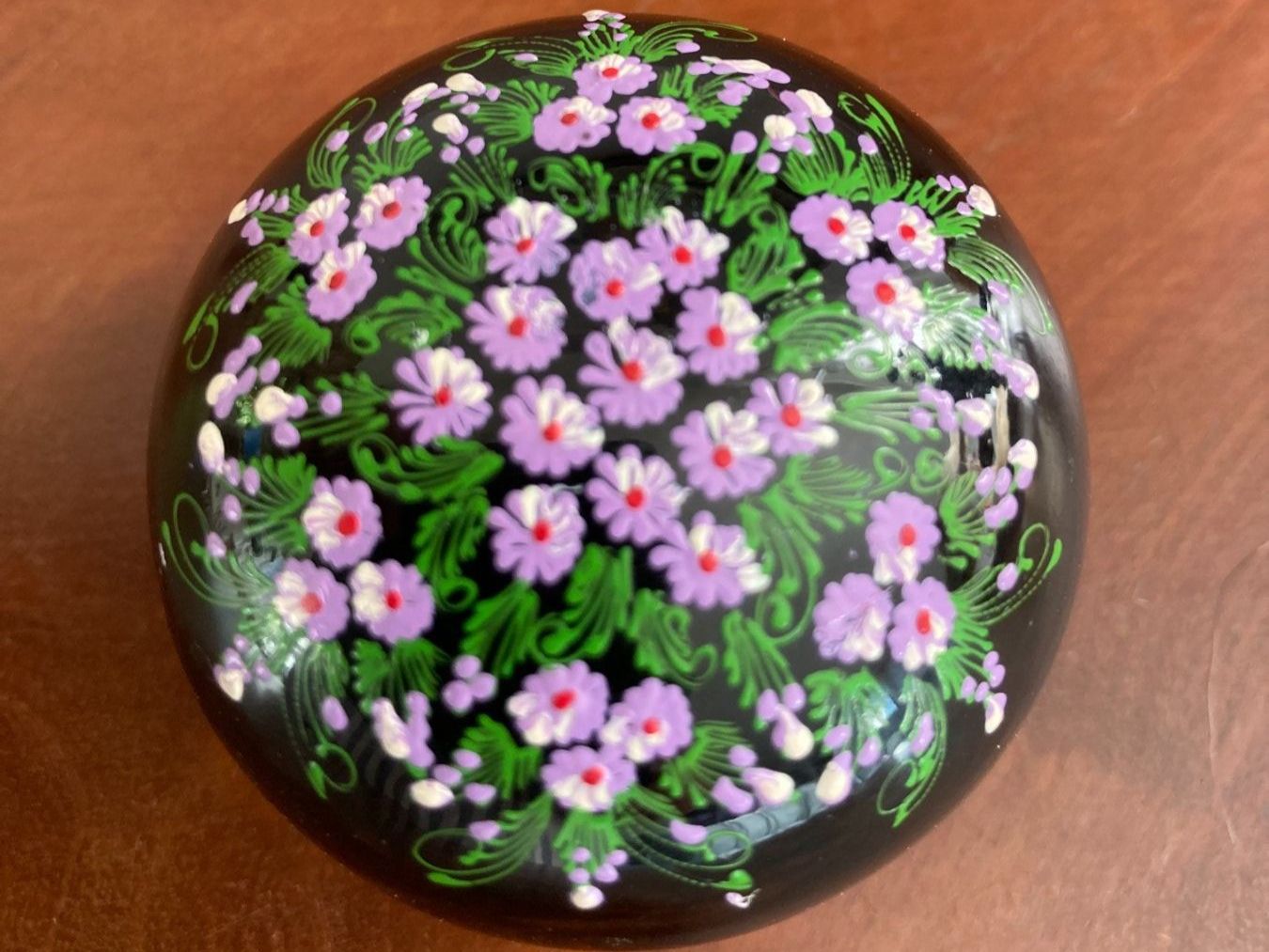Tutte le decorazioni: Schwarzlackdose Schmuckdöschen Dose handbemalt – Usato da Subingen venduto da ArtBead 7