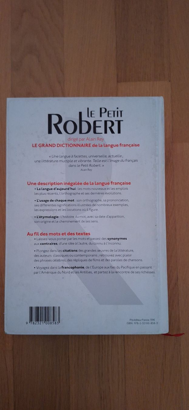 Bücher: Le petit Robert de la langue française – Gebraucht aus Lussery-Villars von pousinete02 1