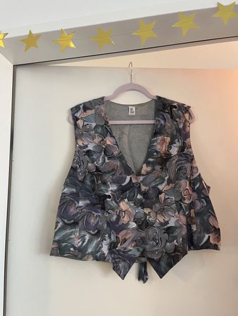 Weste Damen vintage Del Mod Vintage Blumenweste