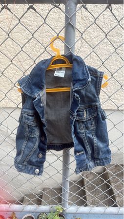 Kinder Jeansweste blau Grösse 116