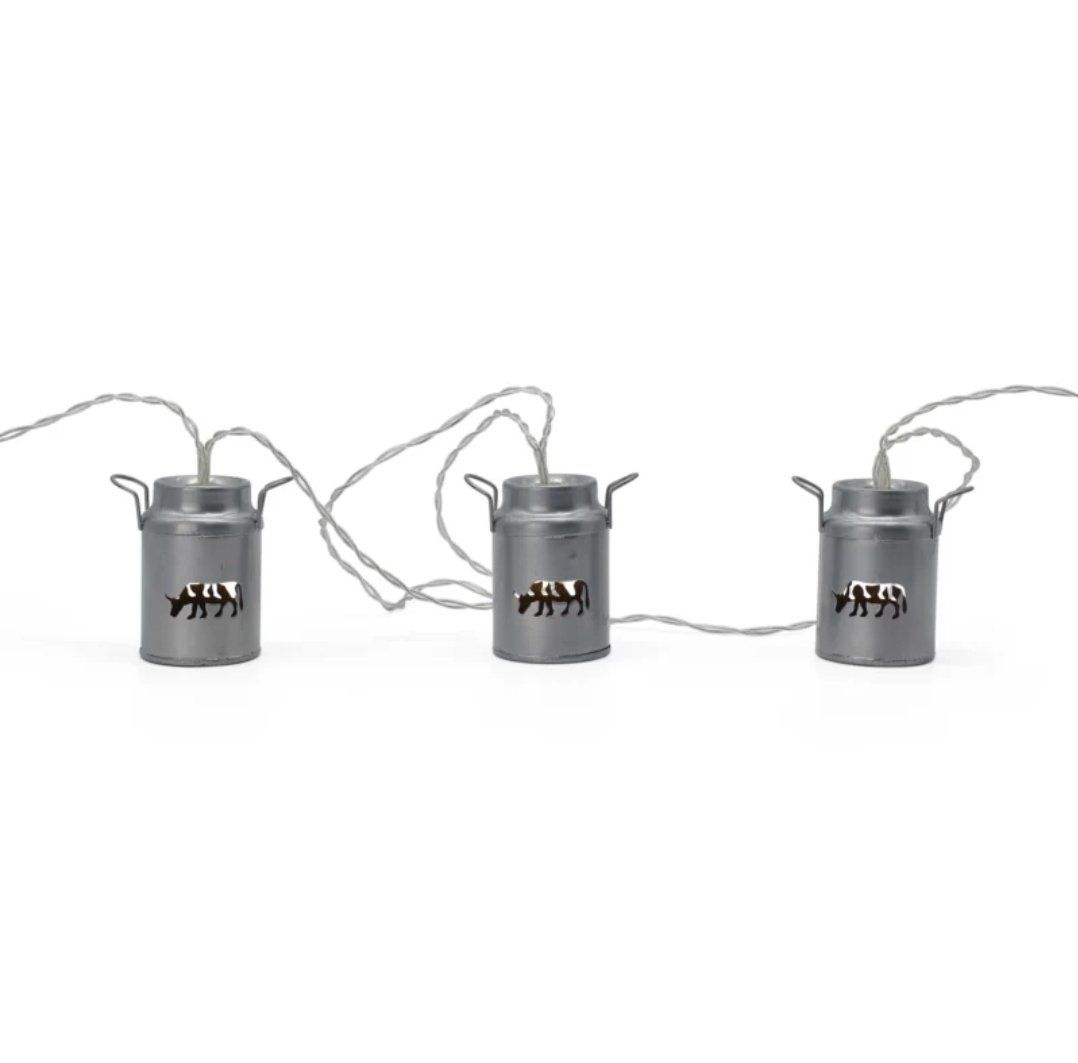Ghirlande e barre luminose: LED Lichterkette Milchkanne silbergrau – Nuovo e nell'imballaggio originale da Schaffhausen venduto da AtelierPudesco 4