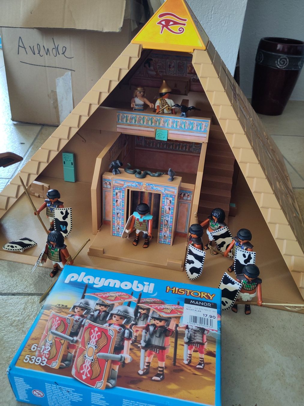 Playmobil Giocattoli: Set Plyamobils pyramide Egypte et bateau – Usato da Delémont venduto da MLim